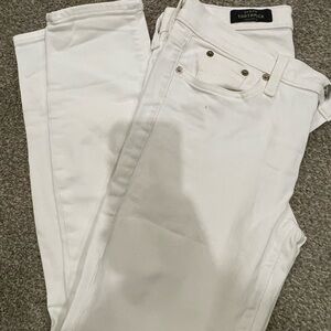 J.Crew Ivory Toothpick Jeans